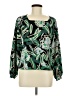 SKFK 100% Cotton Green Long Sleeve Blouse Size 6 - photo 1