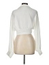ACOA collection 100% Polyester Ivory Long Sleeve Blouse Size L - photo 2