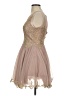 Jodi Kristopher 100% Polyester Tan Cocktail Dress Size 1 - photo 5