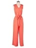 Lands' End 100% Polyester Solid Orange Jumpsuit Size 2 - photo 1