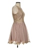 Jodi Kristopher 100% Polyester Tan Cocktail Dress Size 1 - photo 4