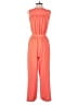 Lands' End 100% Polyester Solid Orange Jumpsuit Size 2 - photo 2