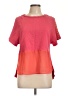 Karen Millen Color Block Orange Short Sleeve Top Size 12 - photo 1