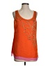 Etcetera 100% Silk Orange Sleeveless Silk Top Size 4 - photo 1