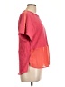 Karen Millen Color Block Orange Short Sleeve Top Size 12 - photo 4