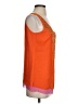 Etcetera 100% Silk Orange Sleeveless Silk Top Size 4 - photo 4
