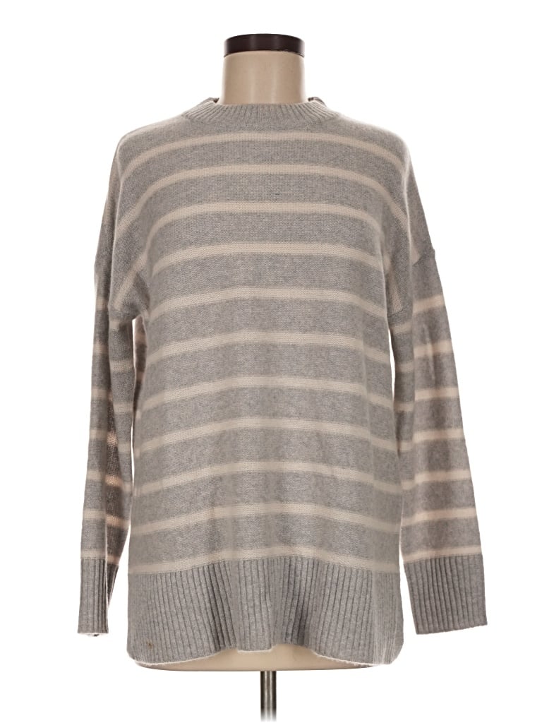Pre-owned Haven Well Within Cashmere Pullover Sweater In Gray