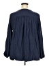 Torrid Blue Long Sleeve Blouse Size 2X Plus (2) - photo 2
