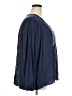 Torrid Blue Long Sleeve Blouse Size 2X Plus (2) - photo 4