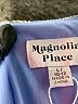 Unique Vintage 100% Polyester Metallic Gray Cocktail Dress Size L - photo 7