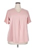 Anyally Pink Short Sleeve Blouse Size 2X - photo 1