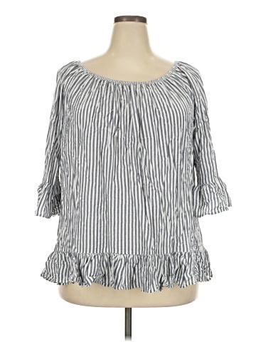 Terra & Sky 3/4 Sleeve Blouse (view 1)