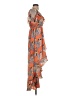 Unbranded 100% Polyester Paisley Orange Cocktail Dress Size S - photo 4