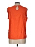 Unbranded 100% Polyester Orange Sleeveless Blouse Size L - photo 2