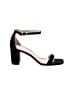 Stuart Weitzman Solid Black Sandals Size 7 - photo 1