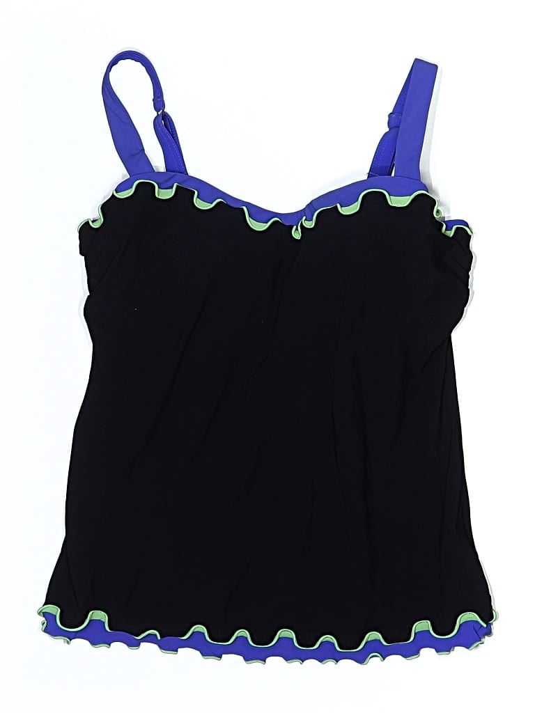 Pre-owned Profile By Gottex Swimsuit Top Black Swimwear