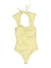Gaze Solid Yellow One Piece Swimsuit Size XS - photo 1