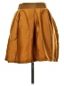 Ellery 100% Silk Solid Brown Silk Skirt Size 2 - photo 1