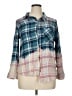 Assorted Brands 100% Cotton Plaid Teal Long Sleeve Button-Down Shirt Size 1X - photo 1