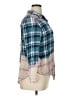 Assorted Brands 100% Cotton Plaid Teal Long Sleeve Button-Down Shirt Size 1X - photo 4