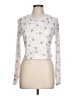 Shein White Long Sleeve Top Size L - photo 1