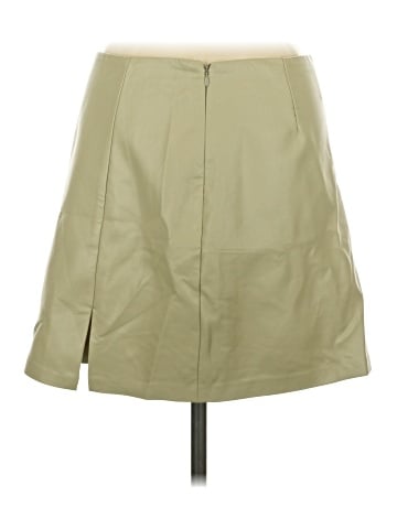 OAK + FORT Faux Leather Skirt (view 2)