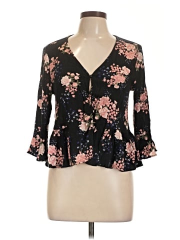 Divided by H&M 3/4 Sleeve Blouse (view 1)