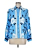 Talbots Floral Blue Long Sleeve Blouse Size M (petite) - photo 1