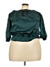 NY Invasion 100% Polyester Green 3/4 Sleeve Blouse Size 3X - photo 1