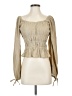 Assorted Brands Tan Long Sleeve Blouse Size XS - photo 1