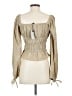 Assorted Brands Tan Long Sleeve Blouse Size XS - photo 2