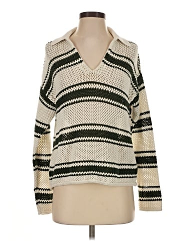 Madewell Open-Stitch Johnny Collar Sweater (view 1)