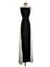 BCBGMAXAZRIA 100% Polyester Color Block Black Cocktail Dress Size 2 - photo 1
