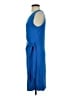 Assorted Brands 100% Rayon Solid Blue Casual Dress Size S - photo 5