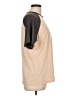 DAZY Color Block Tan Short Sleeve T-Shirt Size L - photo 4