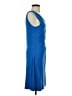 Assorted Brands 100% Rayon Solid Blue Casual Dress Size S - photo 4