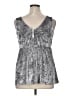 Torrid Silver Sleeveless Blouse Size 1X Plus (1) - photo 2