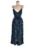 Free People 100% Viscose Paisley Blue Jumpsuit Size 6 - photo 1