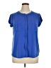 Dana Buchman Blue Short Sleeve Blouse Size XL - photo 1