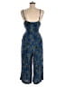 Free People 100% Viscose Paisley Blue Jumpsuit Size 6 - photo 2