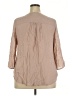 DR2 100% Rayon Tan 3/4 Sleeve Blouse Size XL - photo 2