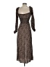 AFRM 100% Rayon Animal Print Brown Casual Dress Size S - photo 2