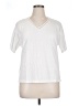 Felina White Short Sleeve Top Size XL - photo 1