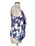 One September Blue Sleeveless Blouse Size L - photo 4
