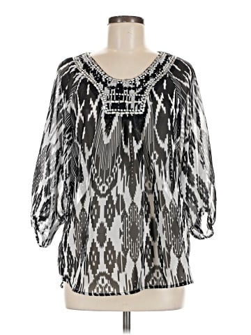 Unique Spectrum 3/4 Sleeve Blouse (view 1)