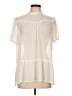 Ro & De 100% Polyester Ivory Short Sleeve Blouse Size L - photo 1