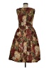 Shein 100% Polyester Paisley Brown Cocktail Dress Size M - photo 2