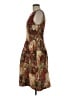 Shein 100% Polyester Paisley Brown Cocktail Dress Size M - photo 5