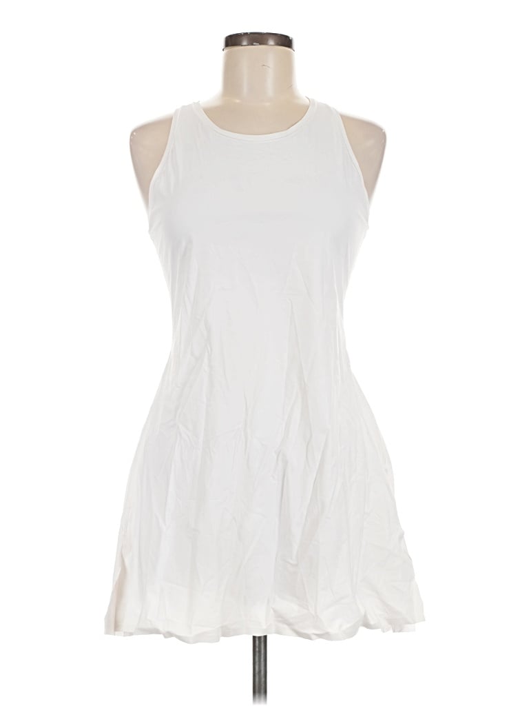 Pre-owned Athleta Casual Dress In White