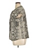 Dana Buchman Animal Print Ivory Short Sleeve Blouse Size XL - photo 5